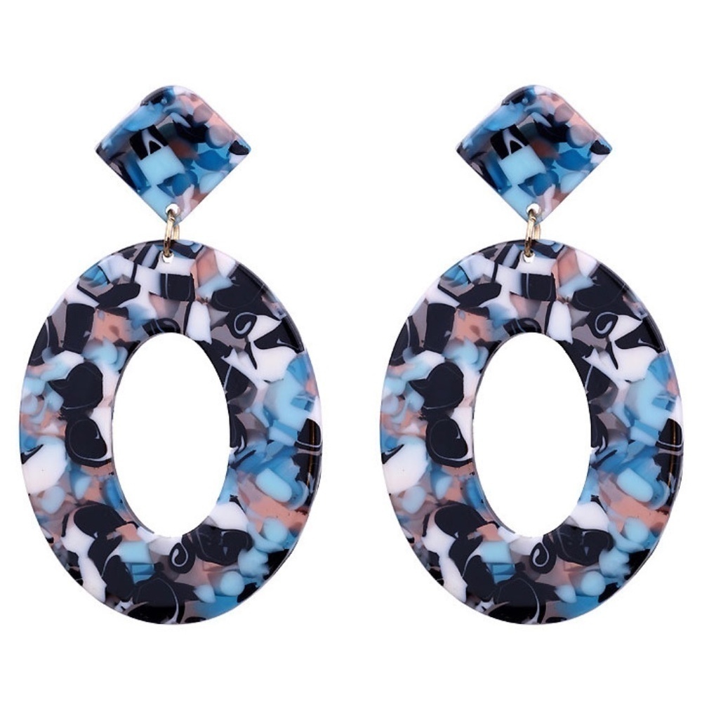 *BERGEN* Multicolor Acrylic Fashion Earrings